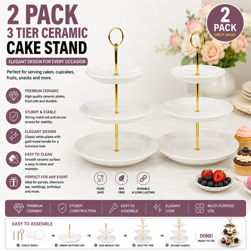 Cake stand tier - cake,