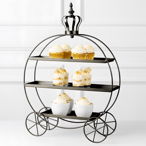 Tier dessert display - 3‑tier,