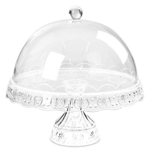 Cake stand with - stand, dome