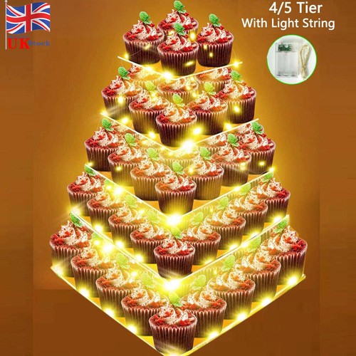 Led clear acrylic cupcake - led,