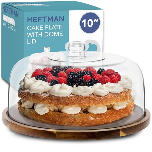 Heftman acacia wood cake plate - heftman,