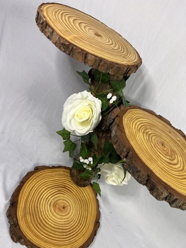 Rustic tier round wooden - tier,