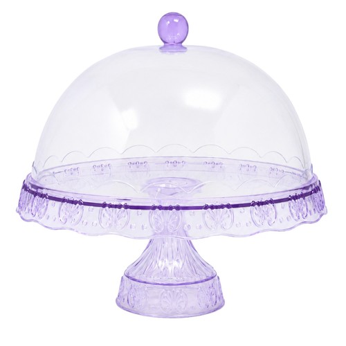 Cake stand with - stand, dome