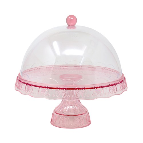 Cake stand with dome cover - with,
