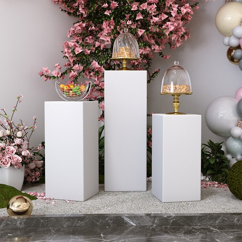 3pc set metal plinth - metal,