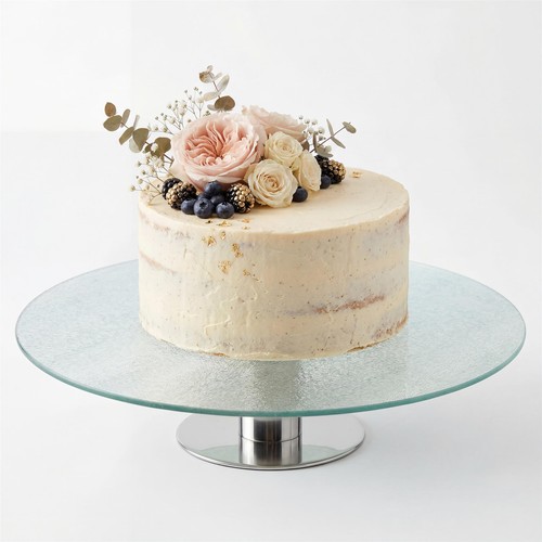Glass cake stand large - cake,